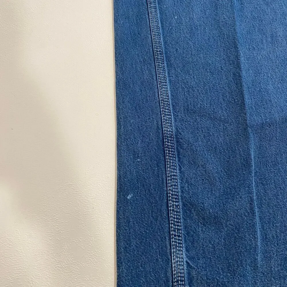Carhartt Dungaree Fit Carpenter Jeans 38x34 Blue Workwear Utility Pants